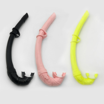 High-Quality Silicone Roll-Up Freedive Snorkel for Training and Snorkeling