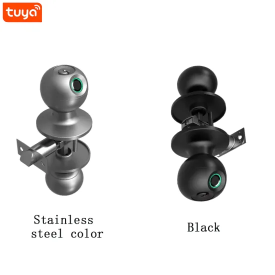 Fingerprint interior stainless steel knob door