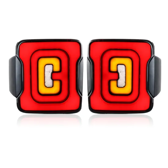 LED Pair Tail Light Set for Jeep Wrangler JL 2018-24 Rear Lamp