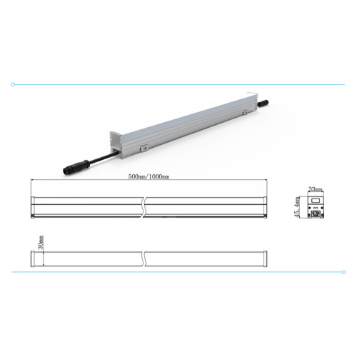 DMX RGB hotel Outdoor IP67 Linear Facade light