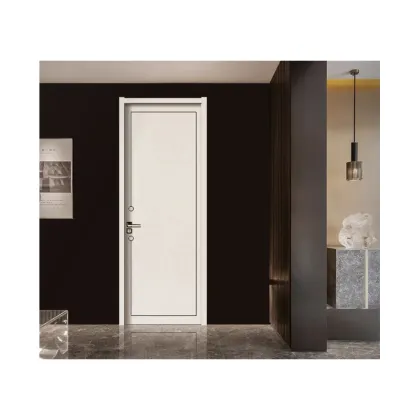 Paint-Free Smoked Oak Wood Door - Black or White