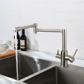 360° turn collapsible direct dual handle drinking faucet