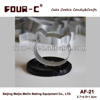 Cat aluminum alloy cookie and biscuit cutter,steel cutter
