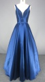 Ny Ankomst Navy Ball Gown Long Prom Dress