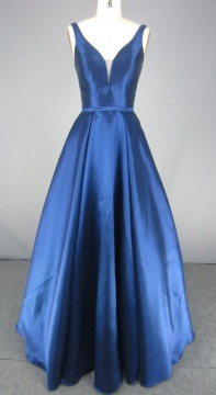 New Arrival Navy Ball Gown Long Prom Dress