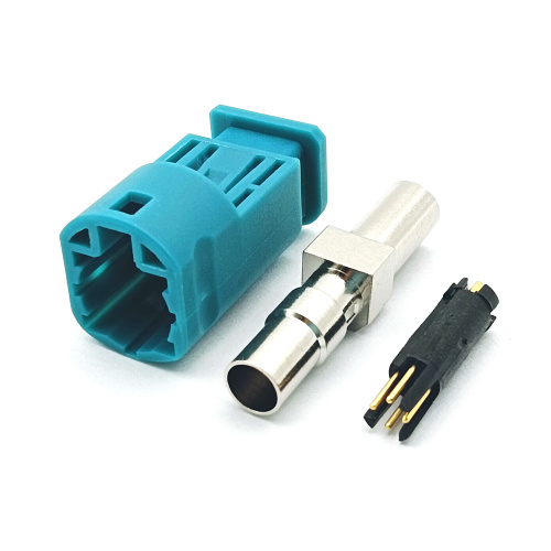 Universal 4 Pin Solder HSD Male Plug Connector