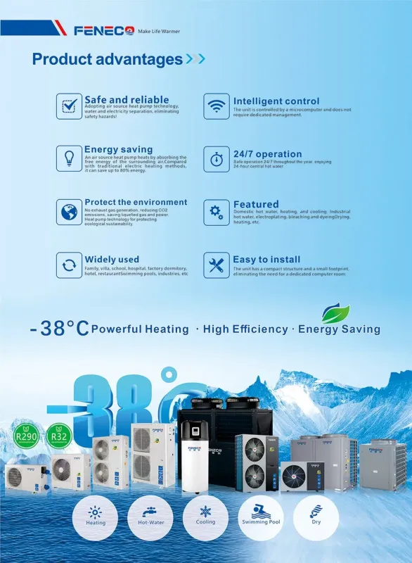 Europe Air Source Heat Pump ERP A+++ R290 8kW to 18kW