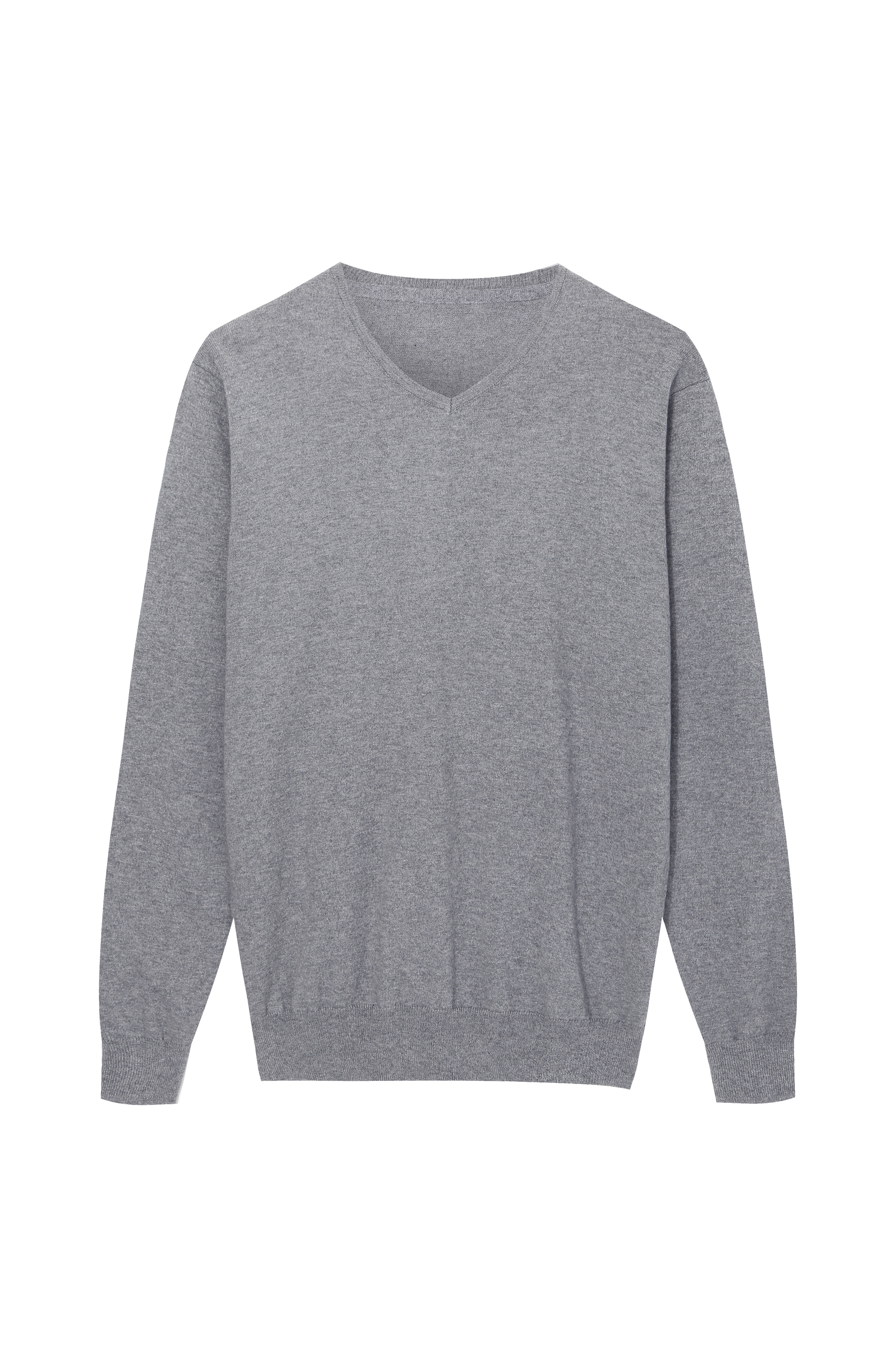 Men's Basic Recycle material Pullover V-Neck