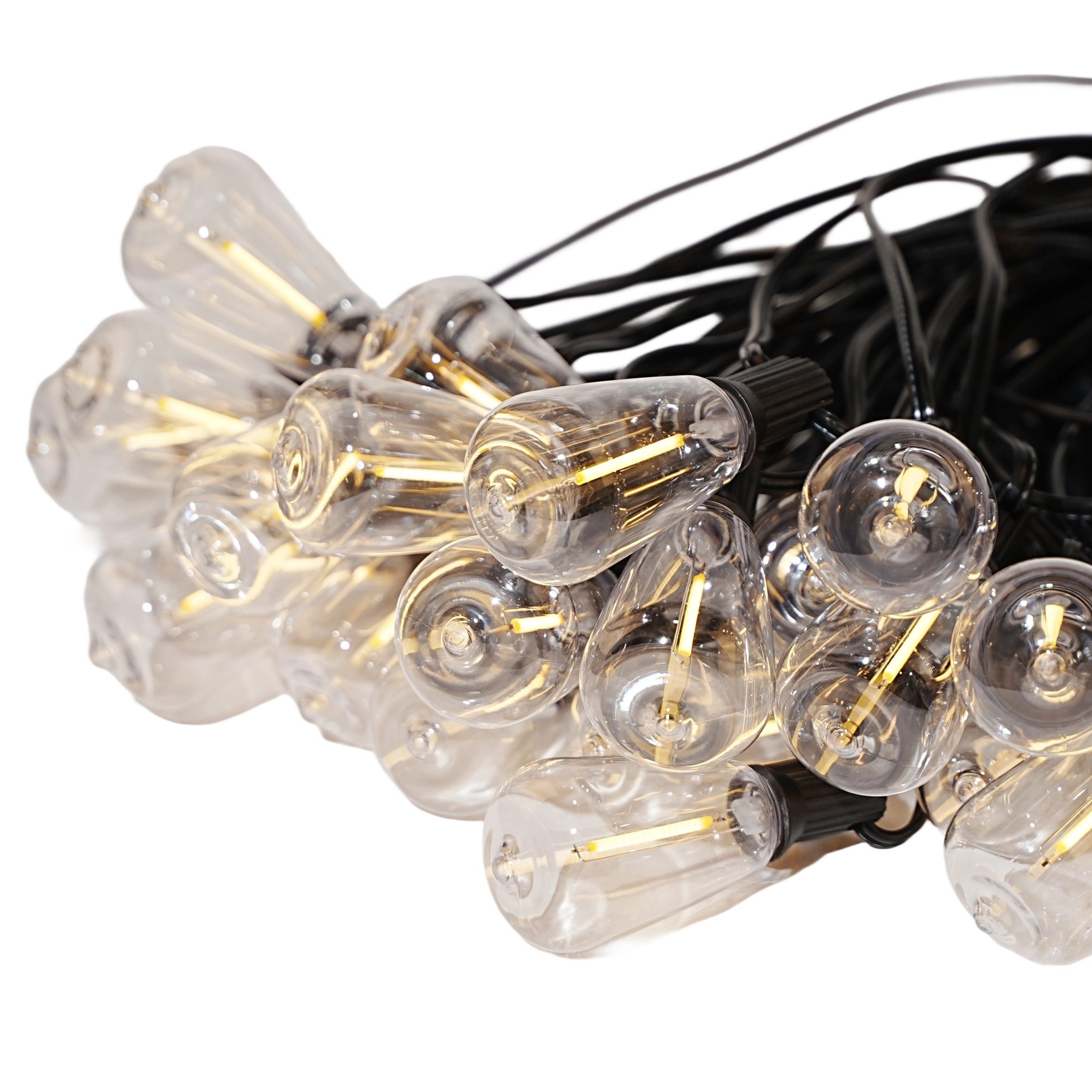 Solar decorative light bulb string