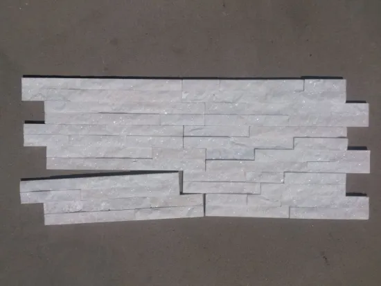Internal wall white quartz thinner stone strips