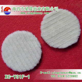 plate wool polishing pad