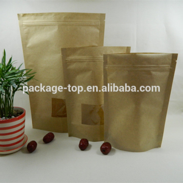 prepared meals and fillings packing paper bag with window