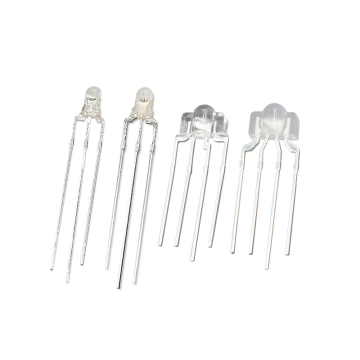 3MM Round Head Transparent Fog Two-color Lamp Beads RGB Full-Color Display Indicator Light