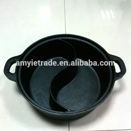 Cast Iron Hot Pot, Cast Iron Divided Hot Pot