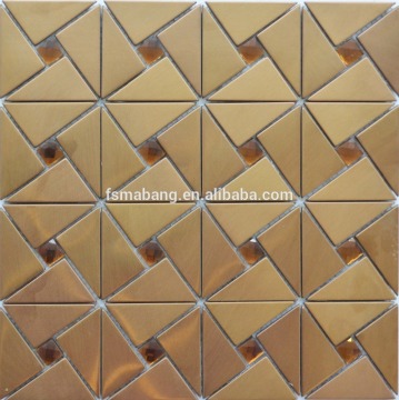 MBb5007 Factory Price Modern Gold metal Mosaic Tile for Kitchen
