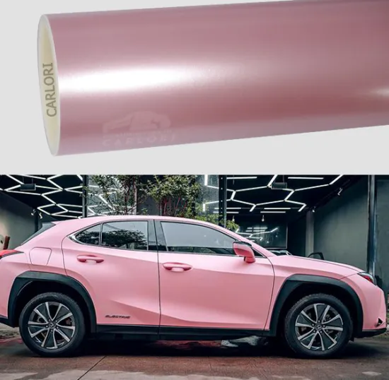 satin metallic sakura pink car vinyl wrap