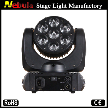 Nebula 7 x 15w rgbw 4 in 1 beam led stage moving head light for sale