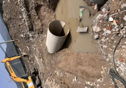 GRP municipal wastewater pipe