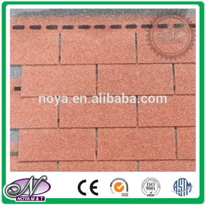 Fiberglass asphalt roofing Shingles coloured glaze china asphalt roofing shingles with high quality