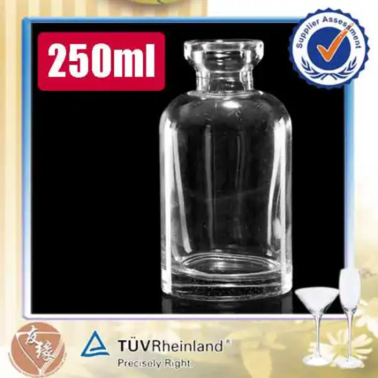 cylinder reed diffuser glass 250ml small corked glass bottles