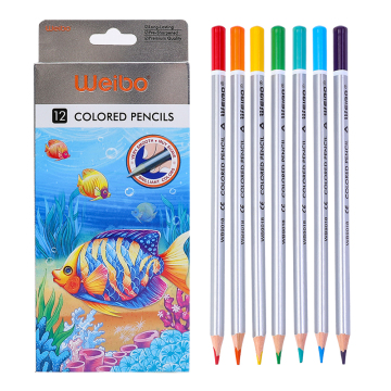 Wholesale 12-Color Watercolor Pencils HB Lead Safe for Elementary School Art Supplies