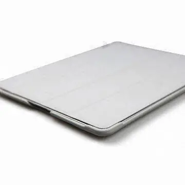 Case for iPad 2, Comes in Gray, Made of PU Leather