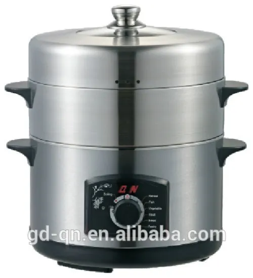 2 layers stainless steel food steamer