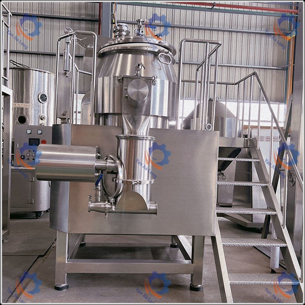 High efficiency wet mixing granulation machine