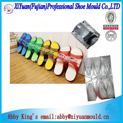combined Unisex EVA shoe sole mould and PVC slipper uppers strap mould making