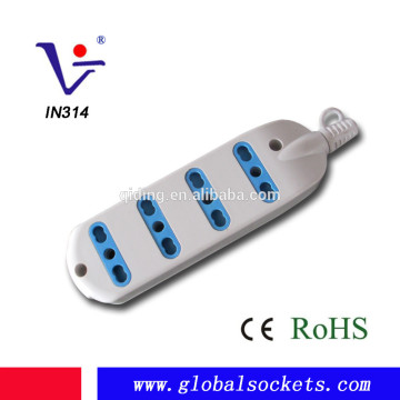 4ways Multitype Italian Extension Sockets without master switch