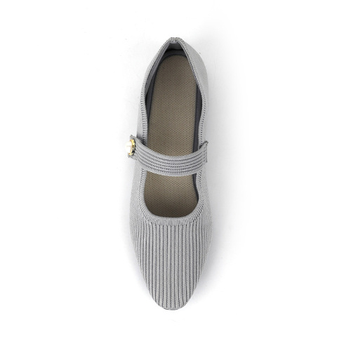 Stylish Knitted Mary Jane Flats