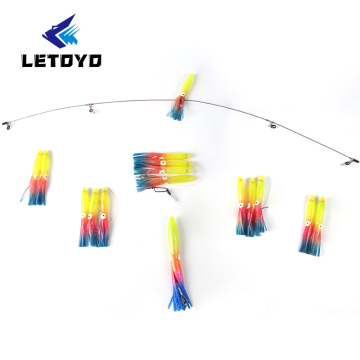 Letoyo 40 "trolling fiske lockar: stänk flytande bläckfisk och rostfritt stål offshore lock