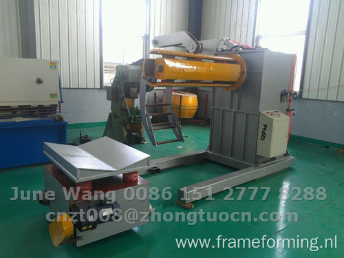 hydraulic decoiler with loading car used for machine