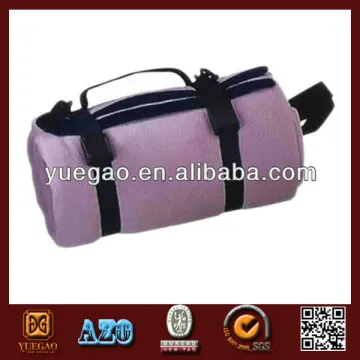 polyester travel fleece blanket with strap