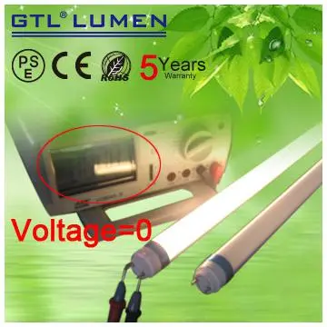 A 18W LED tube equivalent to a 40W fluorescent tube