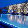 Fiber optic perimeter pool lighting