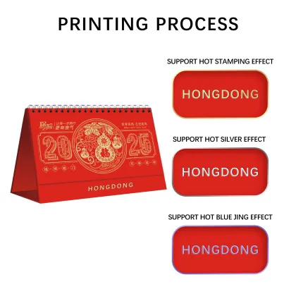 Enhanced 2025 Desk Calendar Planner with Sticky Notes