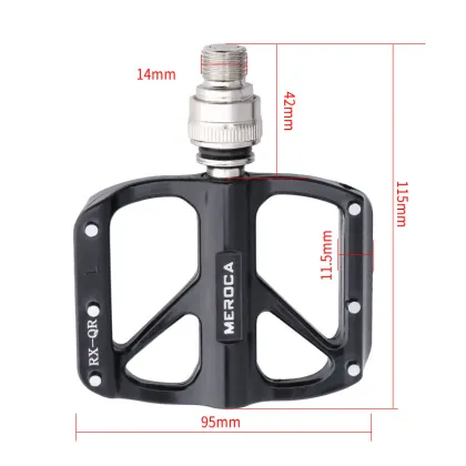 Ultra-light Aluminum Bicycle Pedals with 3-Bearing Seal for MTB and Road Bikes - Suitable for Brompton