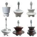 Pin type anti-pollution porcelain insulator