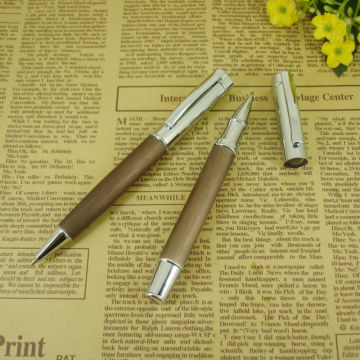 New Design Wooden Pattern Twin Pen set Ballpoint Pen and Roller pen Stationery Set Office and School Supplier Writing Instrument