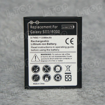 2300mAh Galaxy S3 Battery For Samsung i9300 Mobile Phone Battery