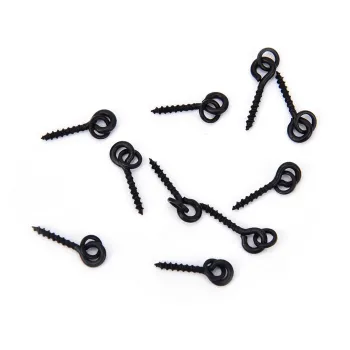 10Pcs 1.3cm 8g Carp Fishing Bait Screw Steel Fishing Pop Up Peg Hook Bait Stopper Bait Screw With Link Loop Terminal