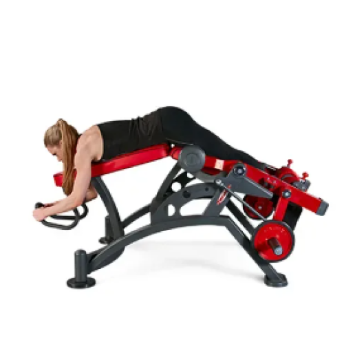 alternate leg curling gym fitness machine plate loaded