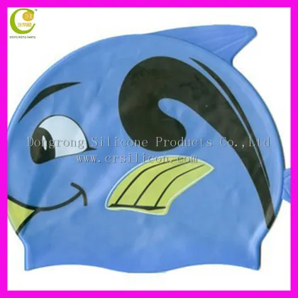 outdoor water sport senior silicone swim cap elastic waterproof PU fabric sports swimming cap