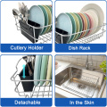 steel kitchen utensil with utensils holder dish drying rack for kitchen sink