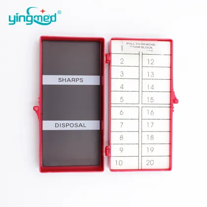 Hot Selling Needle Counters Foam Safety Needle Box