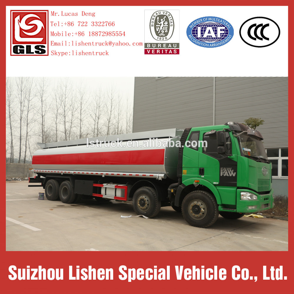 30T 8*4 Oil Tanker FAW Fuel Tanker Truck