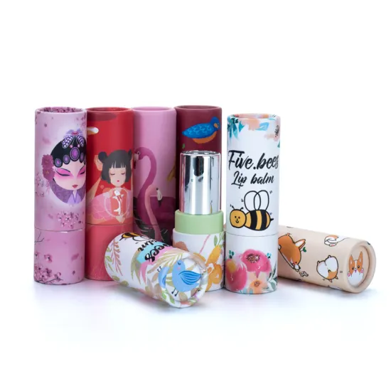 High Quality Lipstick Container Round Packaging Paper Tube
