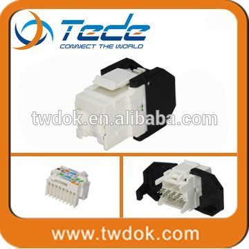 TEDE high quality RJ45/RJ11 CAT6 keystone wall plate