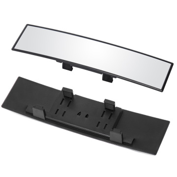 New Upgrade Car Rear View Mirror: Features of Large Vision Inner HD Glass with Frame Adjustable and Curved Glass Interior